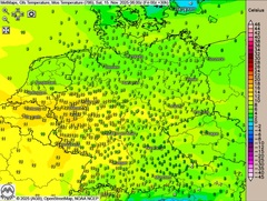 Deutliche Temperaturunterschiede