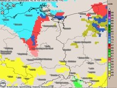 Nacht mit neuem Eisregen